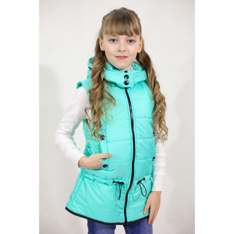 Фото 6. Демисезонные куртки - жилетки Зарина для девочек 4-8 лет