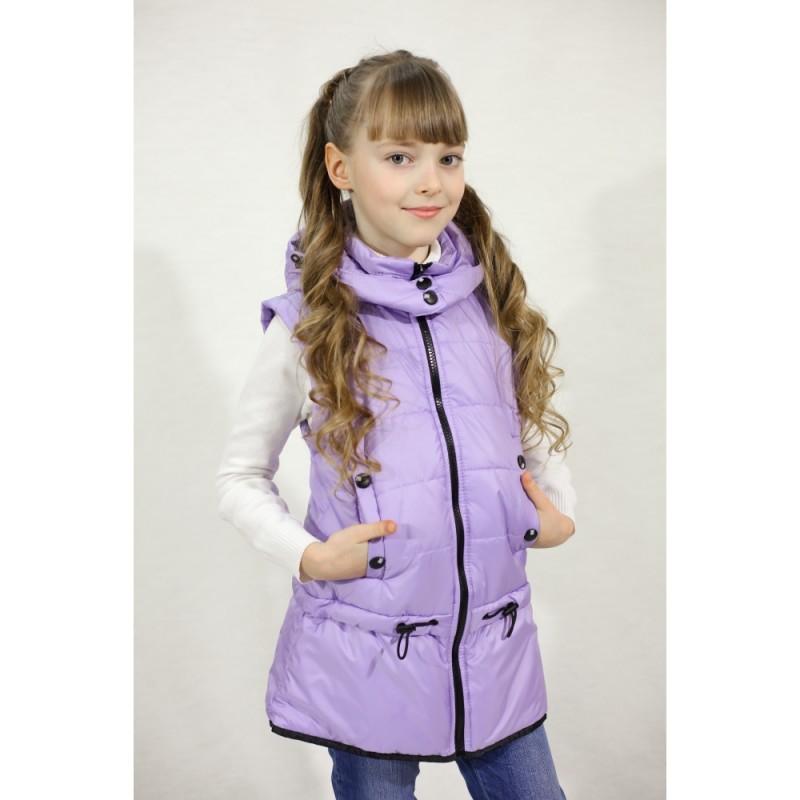 Фото 9. Демисезонные куртки - жилетки Зарина для девочек 4-8 лет