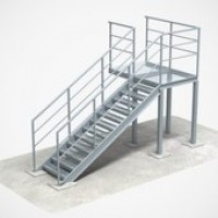 Производство площадок обслуживания (лестницы, опоры, ограждения, пешеходный настил)