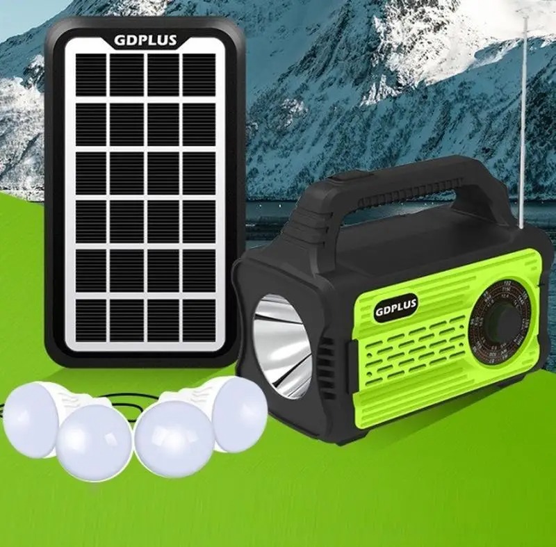 Фото 5. Портативная солнечная автономная система Solar GDPlus GD-8076 + FM радио + Bluetooth