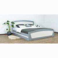Букове двоспальне ліжко Женева з підйомним механізмом