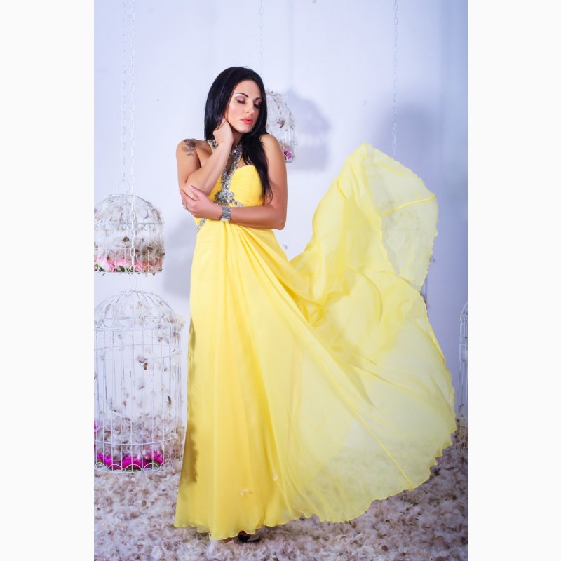 Фото 3. Святкова сукня жовтого кольору від амерканського бренду Party Time