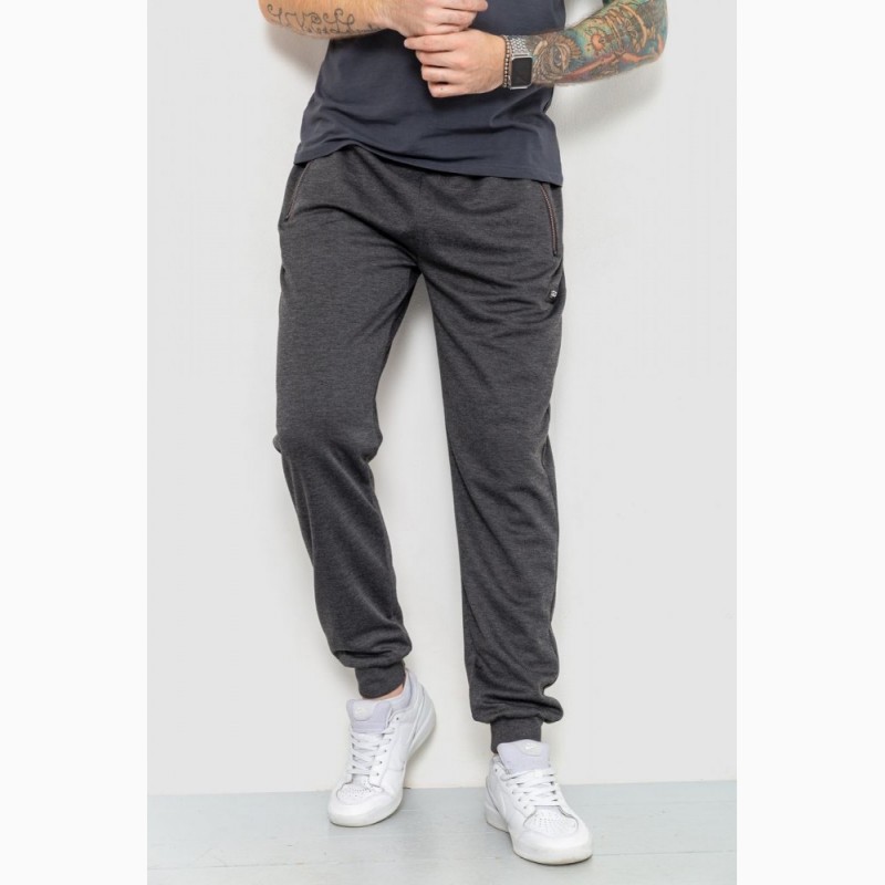 Спорт чоловічі штани, колір темно-сірий, 184r7111