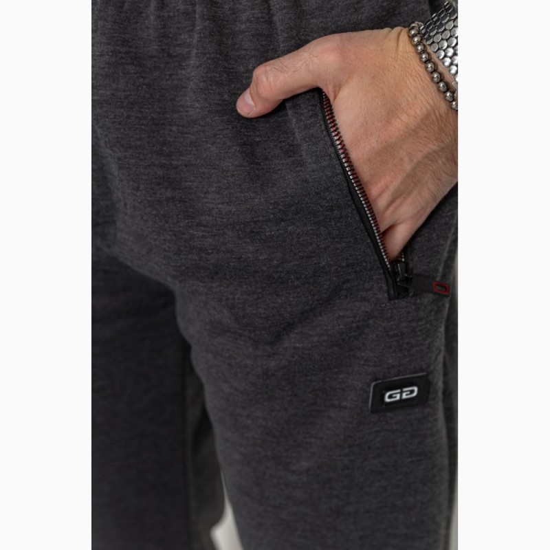 Фото 5. Спорт чоловічі штани, колір темно-сірий, 184r7111