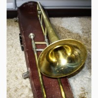 Тромбон Trombone кулісний тенор B S труба Markneukirchen-Klingenthal (Німеччина) золото