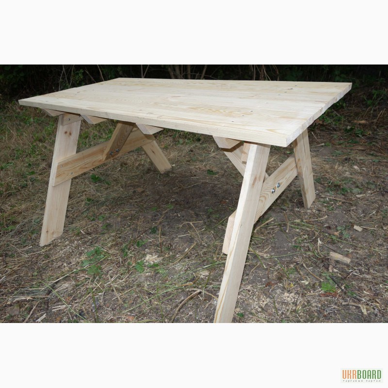 Фото 3. На Заказ дачная садовая деревянная мебель стол с лавками