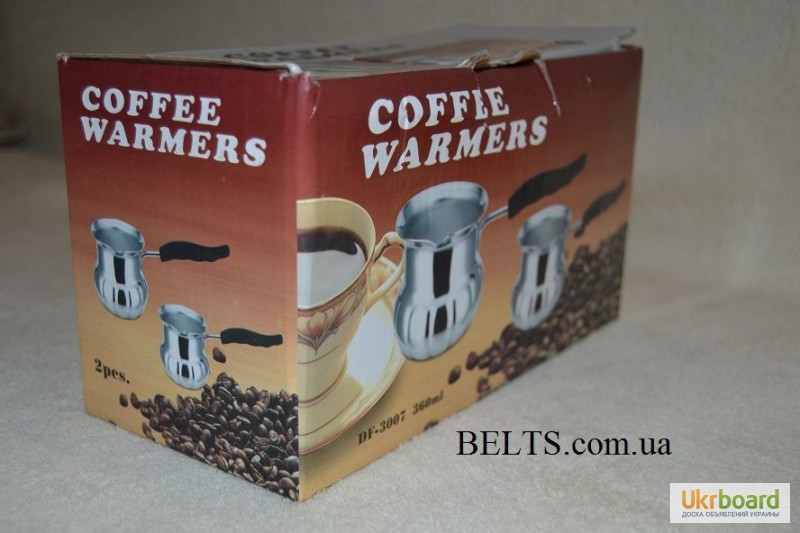 Фото 3. Турка для кофе на 360 мл, турки Coffee Warmers DF-3007 (2 шт.)