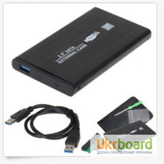 Карман для HDD 2.5 USB 3.0! SATA алюминий черный