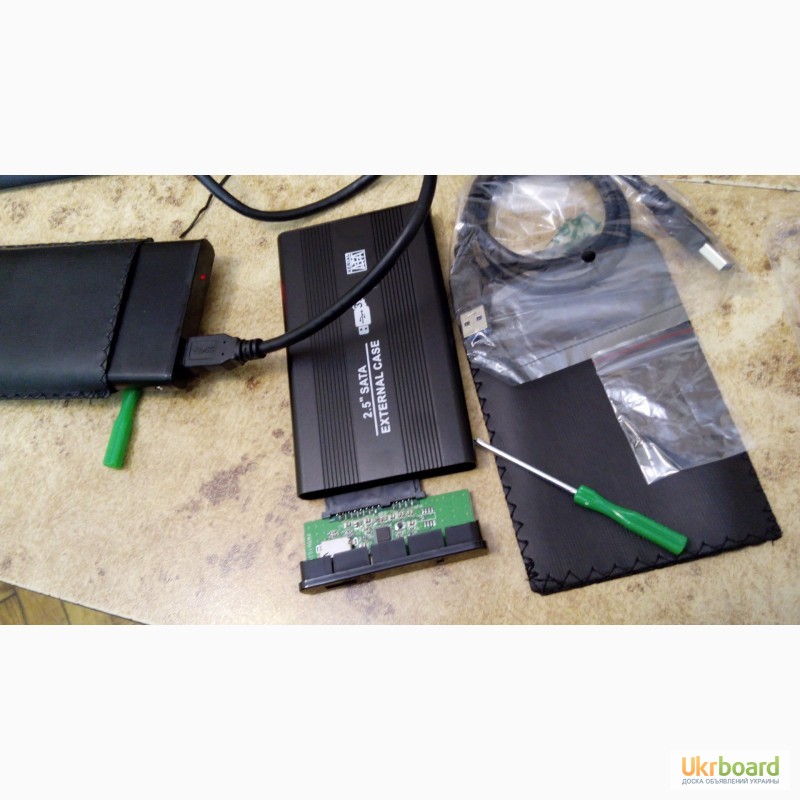 Фото 2. Карман для HDD 2.5 USB 3.0! SATA алюминий черный