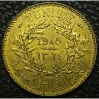 Тунис 2 франка 1945 г. ОТЛИЧНОЕ СОСТОЯНИЕ!!!!!!!! с506