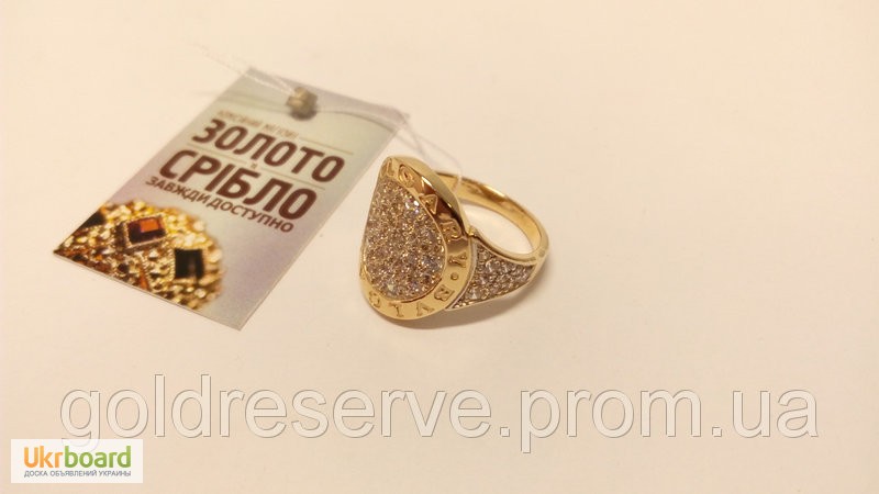 Золотое кольцо перстень печатка BVLGAR