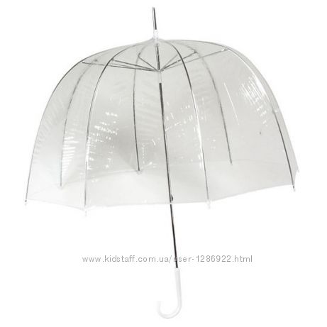 Фото 4. Зонт белый/прозрачный для обозрения подарок для женщины замечательный зонт прозрачный