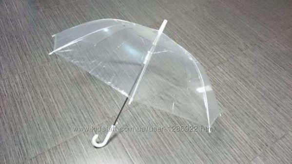 Фото 7. Зонт белый/прозрачный для обозрения подарок для женщины замечательный зонт прозрачный