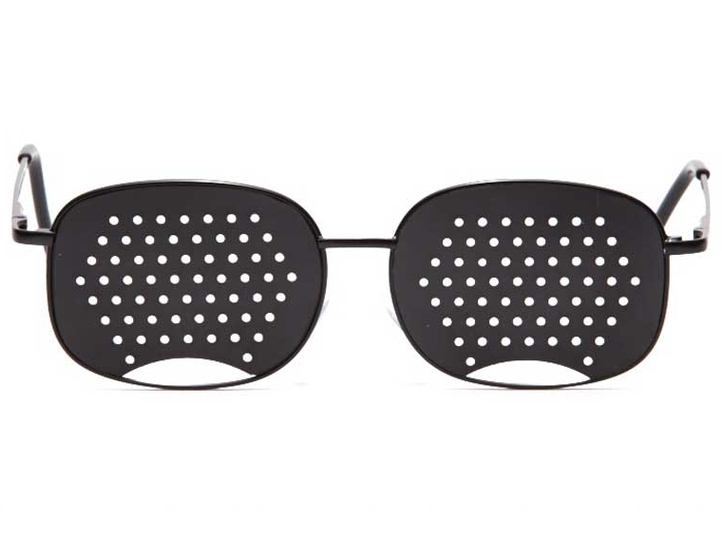 Фото 2. Перфорационные очки-тренажеры Федорова (Федоровские очки, очки с дырочками)