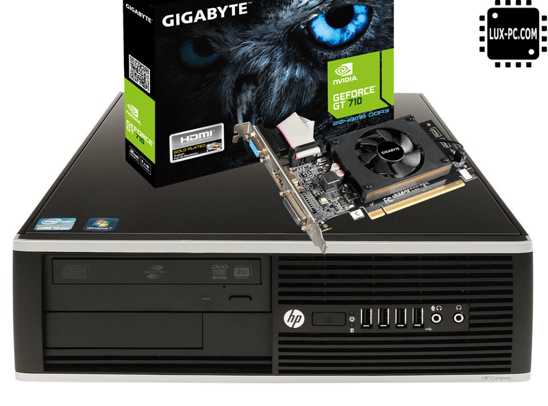 ИГРОВОЙ системный блок HP Compaq 6200 ELITE sff на i3-2100 и GeForce GT 710