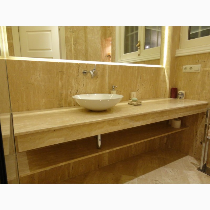 Фото 4. Столешница для ванной из натурального камня под заказ