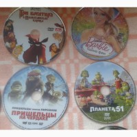 Мультфильмы, детское кино - 16 DVD, новые, фабричные, дёшево