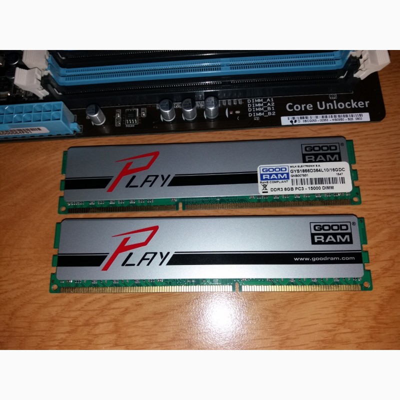 Фото 2. Оперативная память Goodram DDR3-1866, 16Gb, 2 планки, Play Silver
