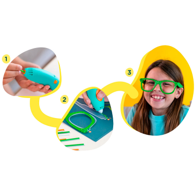Фото 6. 3D - ручка 3Doodler Start для детского творчества, 48 стержней, игрушки