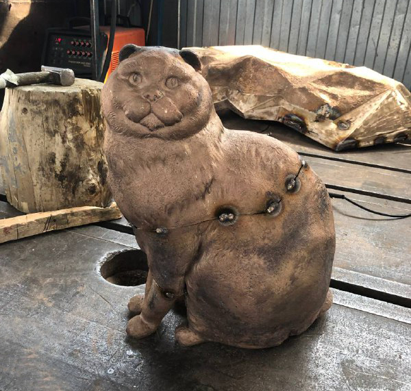Фото 3. Бронзовый кот памятники братьям меньшим, производство памятников домашним животным
