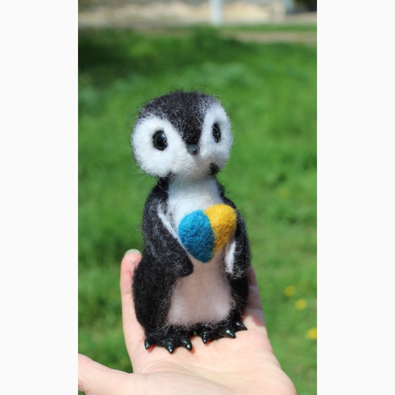 Фото 6. Пингвин игрушка хендмэйд валяная из шерсти интерьерная ручной работы пінгвін