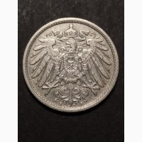 10 пфеннигов 1902г. А. Медно-никелевый сплав. Вильгельм II. Берлин. Германия