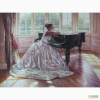 Картина Девушка за роялем