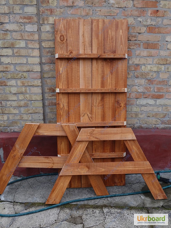 Фото 5. Продам недорого дачную деревянную мебель, садовый деревянный стол с лавками