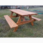 Продам недорого дачную деревянную мебель, садовый деревянный стол с лавками