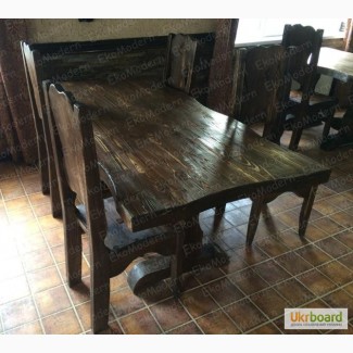 Стол деревянный под старину от производителя под заказ