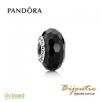 Оригинал PANDORA шарм черное мурано 791069