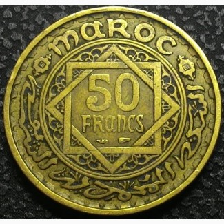 Марокко 50 франков 1951 год СОХРАН