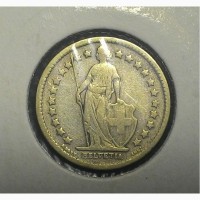 Швейцария 1/2 франка 1898 год СЕРЕБРО ОРИГИНАЛ