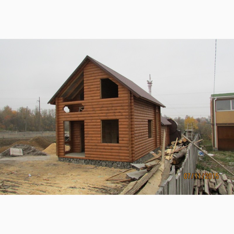 Фото 3. Строительство деревянных домов