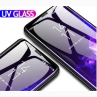 Защитное стекло для Samsung S7 Edge S8 на весь экран противоударное Nano Liquid c УФ-клеем