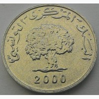 Тунис 1 миллим 2000 FAO год ОТЛИЧНОЕ СОСТОЯНИЕ