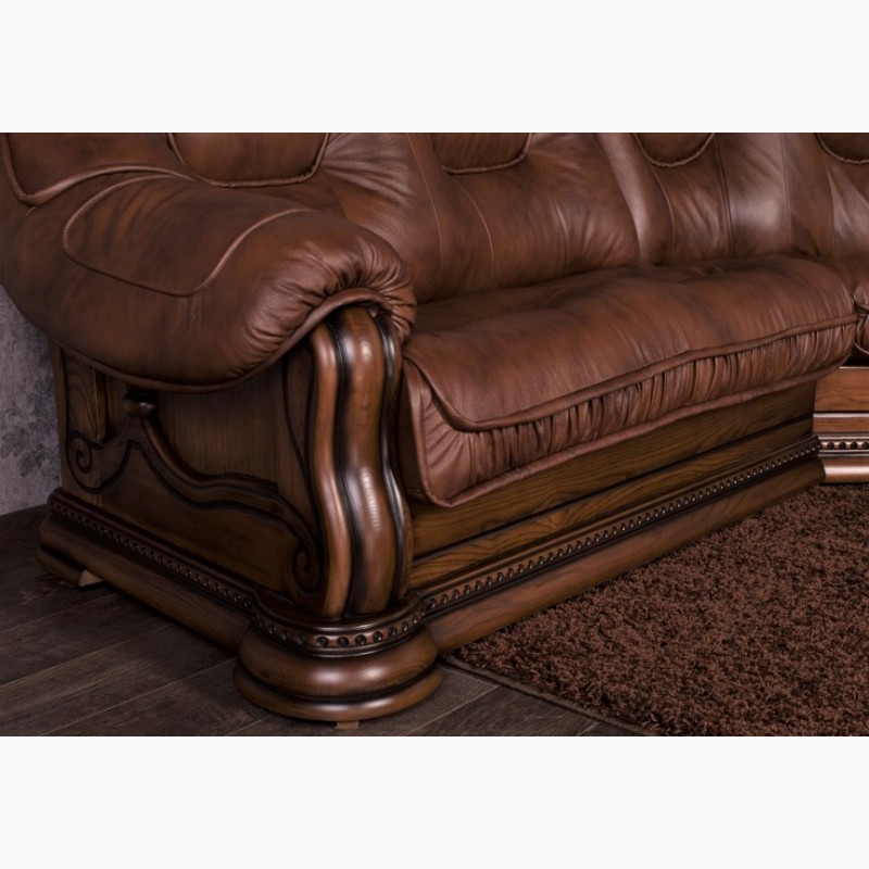 Фото 16. Угловой диван Лорд с цельным деревянным каркасом