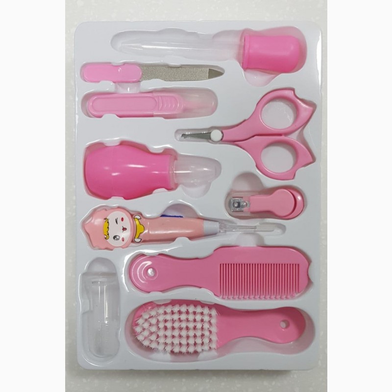 Фото 3. Детский маникюрный набор по уходу за малышом 10 предметов розовый