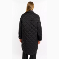 Стеганнаяя женская куртка-рубашка Season черная
