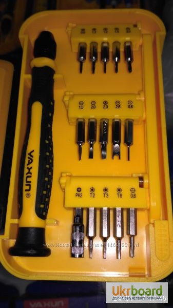 Фото 5. Набор отверток Yaxun 6029 для ремонта мобильных и электронных устройств для разборки ме