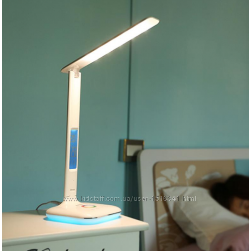 Фото 14. Настольная лампа трансформер Remax RL-E270 + будильник + подсветка 8 цветов