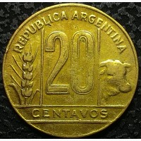 Аргентина 20 сантимо 1947 год