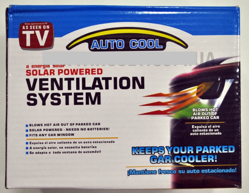 Фото 6. Автомобильный вентилятор на солнечной батарее Auto Cool Solar Ventilation System