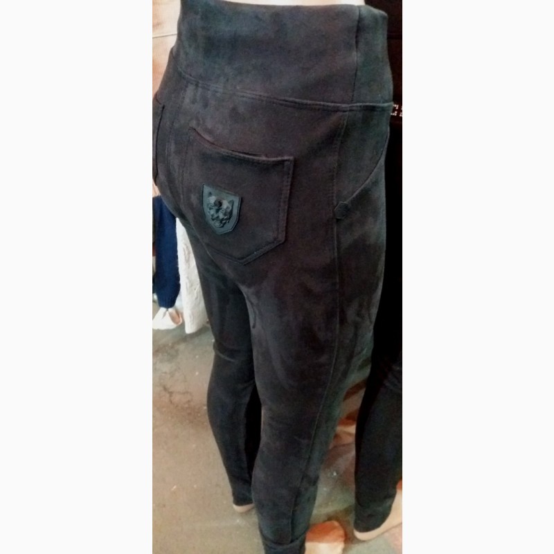 Фото 3. Женские модные утеплённые замшевые лосины брюки леггинсы, размеры 40 - 60 опт и розница