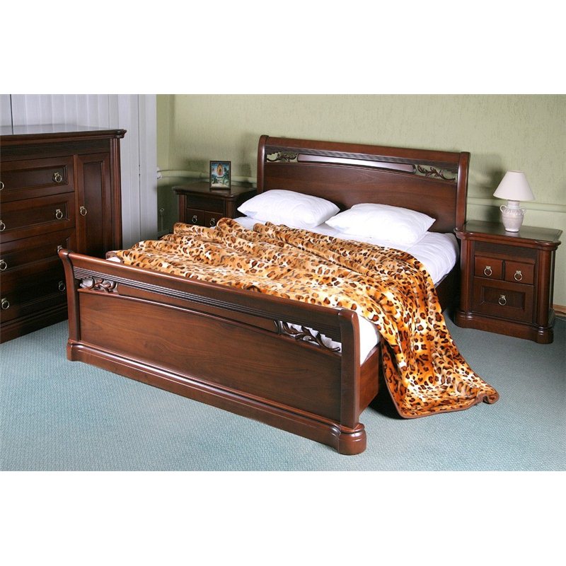 Фото 3. Ліжко Шопен з дерева класичний стиль