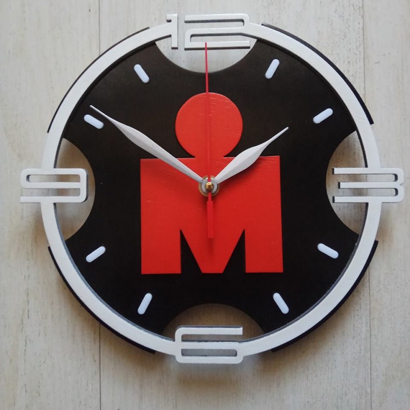 Фото 2. Часы настенные ф275 мм логотип, мотивация