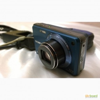 Рабочий цифровой фотоаппарат Sony Cyber-shot DSC-W290 Blue с зарядкой + чехол В ПОДАРОК