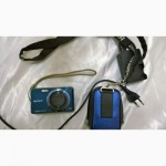 Рабочий цифровой фотоаппарат Sony Cyber-shot DSC-W290 Blue с зарядкой + чехол В ПОДАРОК