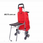 Украина.Сумка тележка со стулом (6 колес) The cart bag co chair (6 wheels)