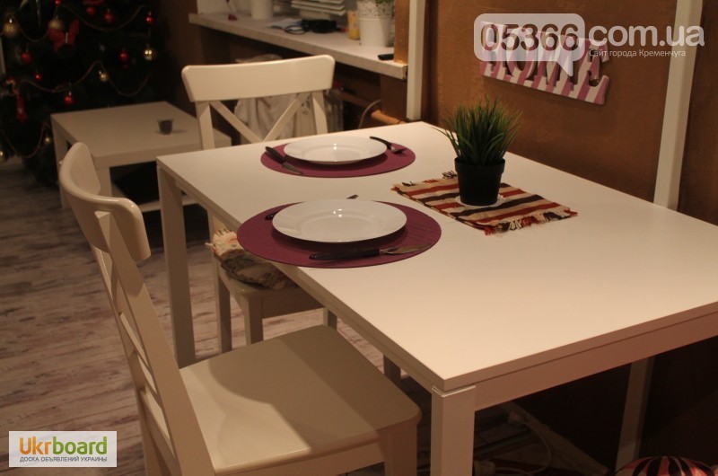 Фото 8. Замечательный белый кухонный стол от икеа